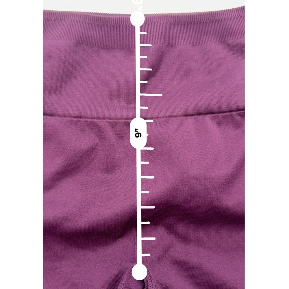 Fabletics Sync Seamless High Waisted 7/8 Leggings Women's S Burgundy Mesh - Picture 7 of 9